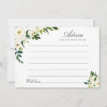 watercolor ivory white floral advice<br><div class="desc">A simple floral design with beautiful greenery & ivory white watercolor flowers. Feel free to change the colors and text details.</div>