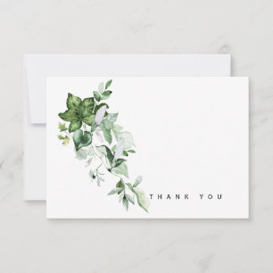 Watercolor Ivy Bereavement Thank You Card