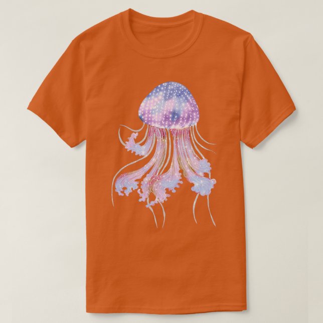 Watercolor jellyfish blue T-Shirt (Design Front)