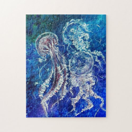 Watercolor _ Jellyfish Dance _ Jigsaw Puzzle