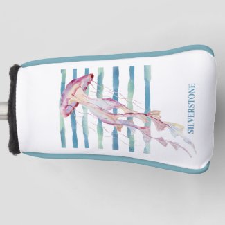 Watercolor JELLYFISH,  