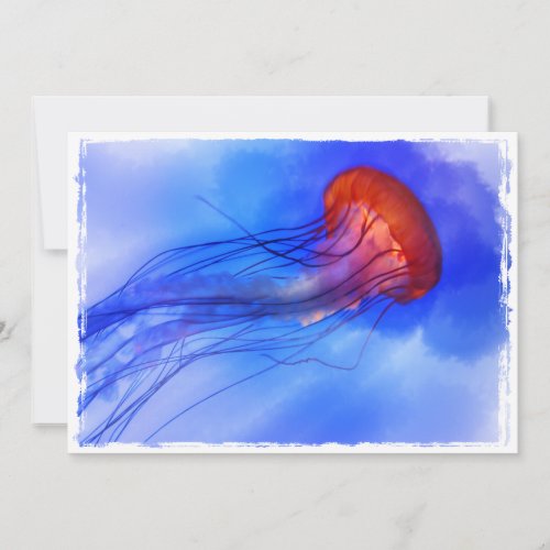 Watercolor Jellyfish Invitation