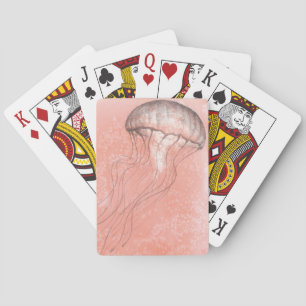 Watercolor Jellyfish Poker Cards
