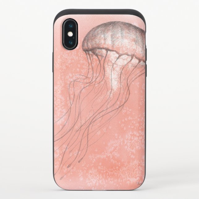 Watercolor Jellyfish Uncommon iPhone Case (Back)