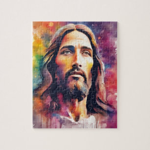 Watercolor Jesus Jigsaw Puzzle