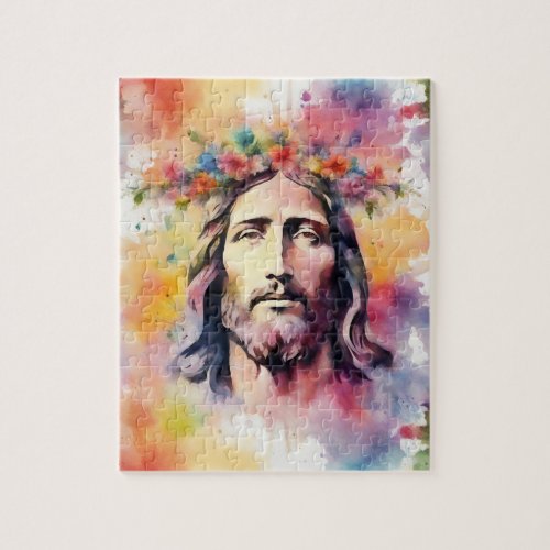 Watercolor Jesus Jigsaw Puzzle