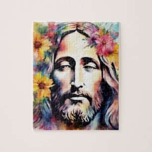 Watercolor Jesus Jigsaw Puzzle