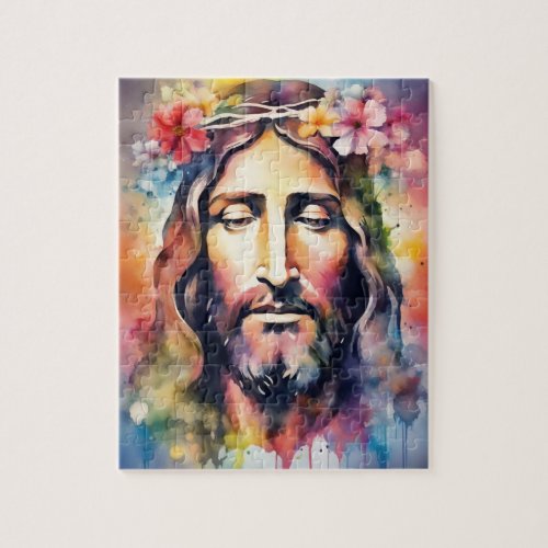 Watercolor Jesus Jigsaw Puzzle