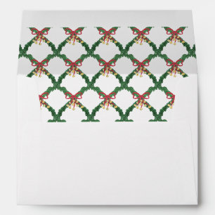 Watercolor Jingle Bells Christmas Personalized Envelope