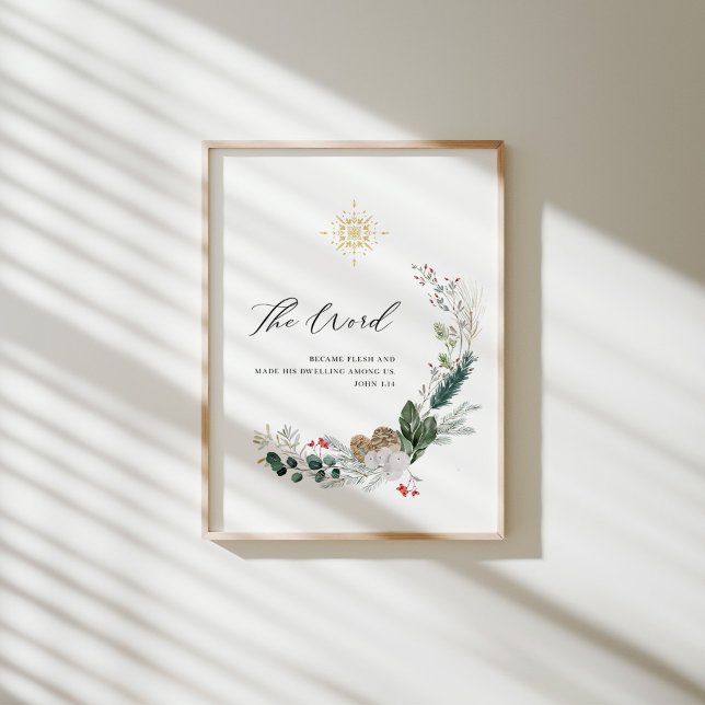 Watercolor John 1:!4 Christmas poster (Creator Uploaded)