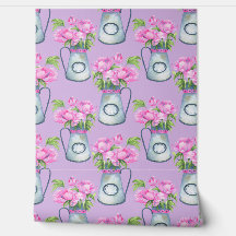 Watercolor jugs of flower