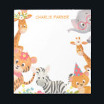Watercolor Jungle Animals  Notepad<br><div class="desc">Cute watercolor jungle baby animals</div>