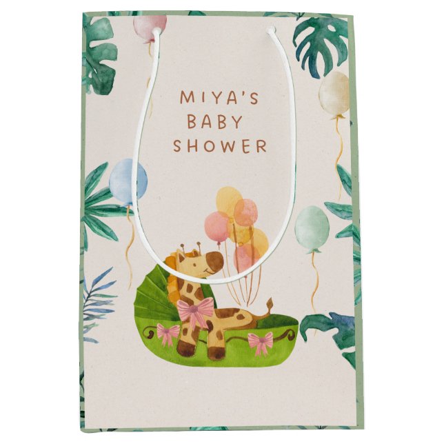 Watercolor Jungle Theme Party bags  (Front)