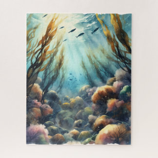 Watercolor Kelp Forest Jigsaw Puzzle