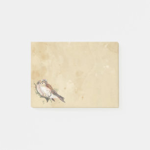 Watercolor Kestrel Falcon Bird Sparrow Hawk Post-it Notes