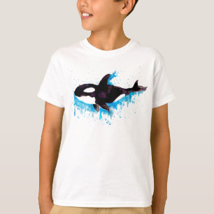 Watercolor Killer Whale Kids' T-Shirt