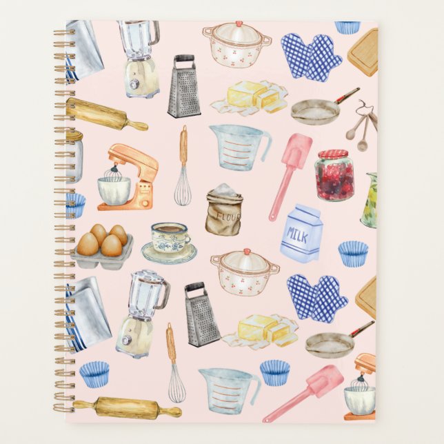 Watercolor Kitchen Planner (Front)