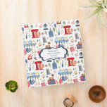 Watercolor Kitchen Utensils | Bridal Shower Recipe 3 Ring Binder<br><div class="desc">Collect recipes for the bride to be and organize them in this pretty watercolor binder! Hand painted country kitchen pattern with matching utensils and bowls on the spine. Customize the front with the Bride-to-Be's name and shower date, and add customization to the spine using the fields provided. This is a...</div>