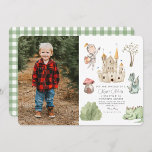 Watercolor Knight Dragon Castle Boy  Birthday  Invitation<br><div class="desc">Watercolor Knight Dragon Castle Boy Birthday Invitation
You can customize your invitations by choosing from so many different paper types,  shapes and texts of your choosing to make it unique and special.</div>