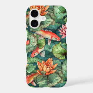 Watercolor Koi and Water Lilies Barely There iPhone 17 Case