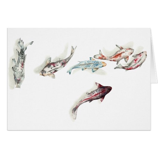 Watercolor Koi Fish (Front Horizontal)