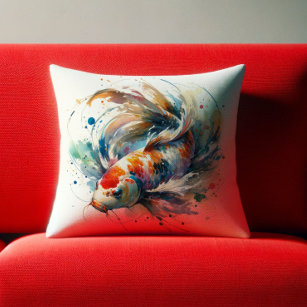 Japanese Koi Fish Decorative & Throw Pillows