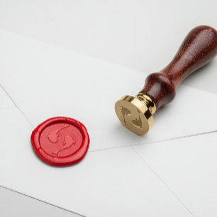 Watercolor Koi Fish Wedding Wax Seal Stamp