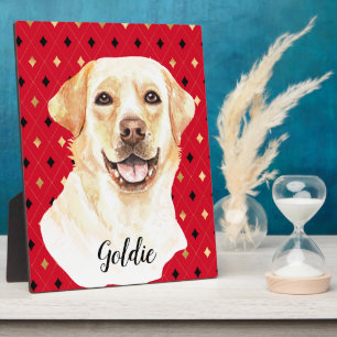 Watercolor Labrador Retriever Dog Personalized Plaque