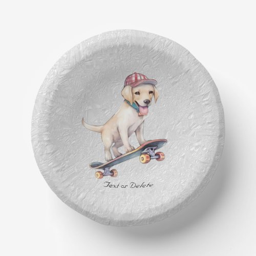 Watercolor Labrador Retriever Paper Bowl