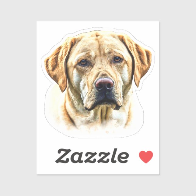 Watercolor Labrador Retriever  Sticker (Sheet)