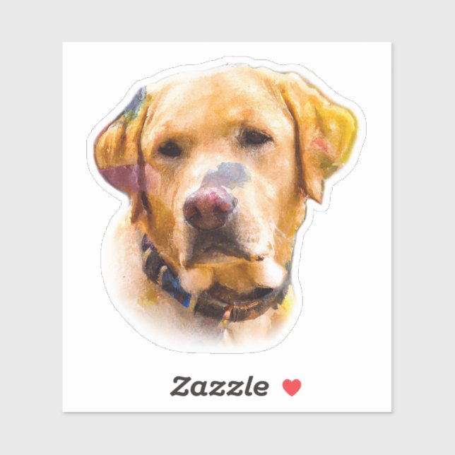 Watercolor Labrador Retriever Sticker (Sheet)