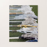 Watercolor Lacrosse Sticks Jigsaw Puzzle