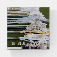 Watercolor Lacrosse Sticks