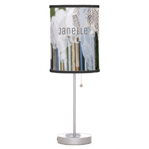 Watercolor Lacrosse Sticks Table Lamp