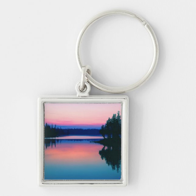 WATERCOLOR LAKE KEYCHAIN (Front)