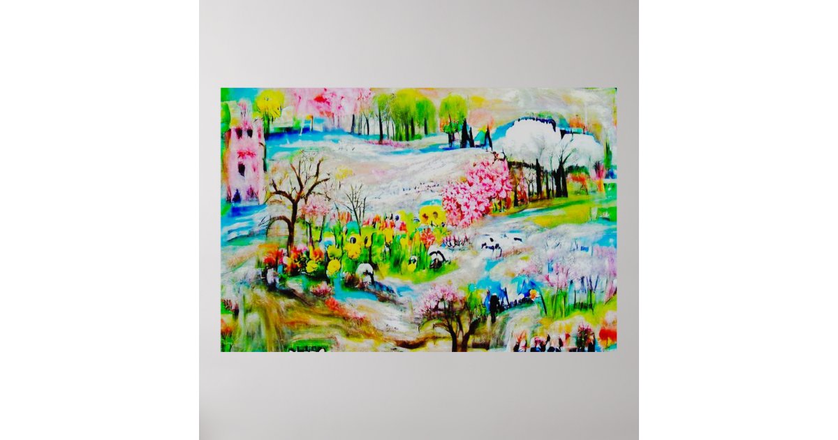 Watercolor Landscape 2 Poster | Zazzle