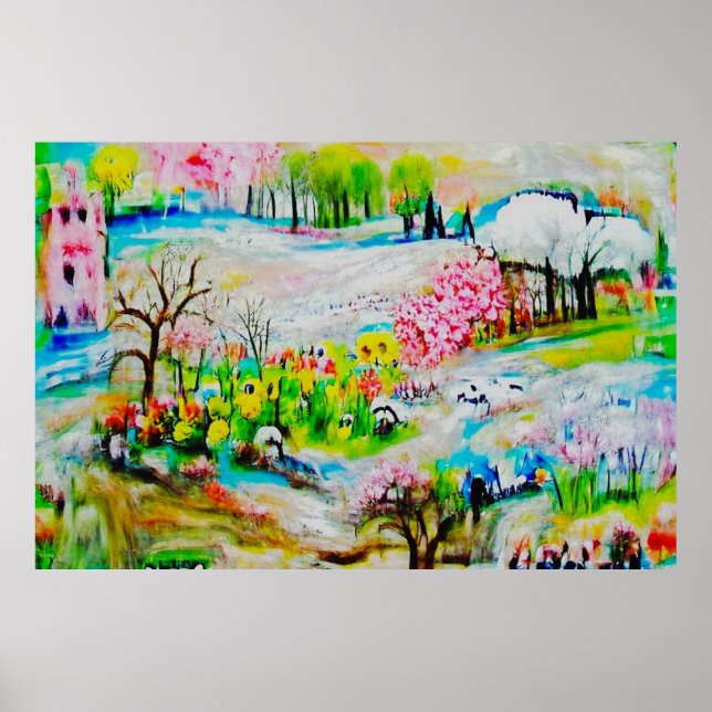 Watercolor Landscape 2 Poster (Front)