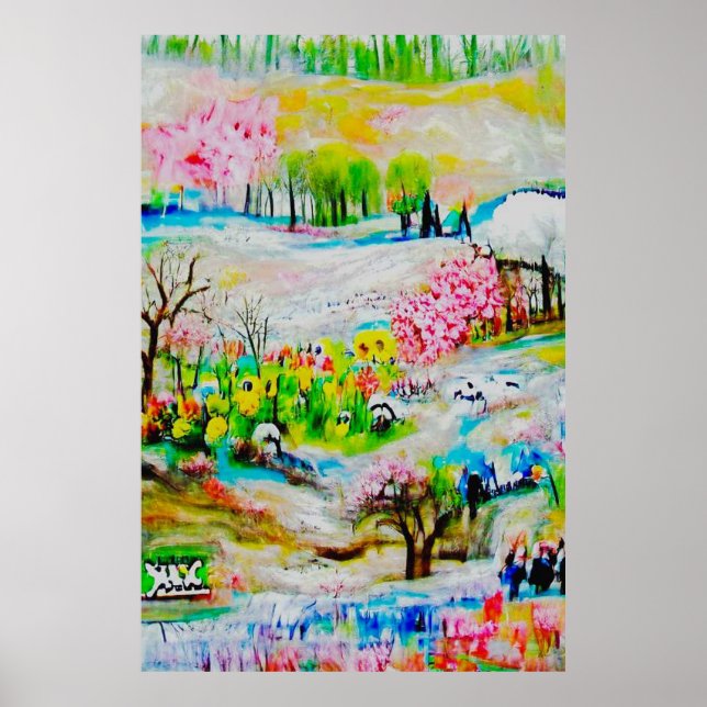 Watercolor Landscape 2 Poster (Front)