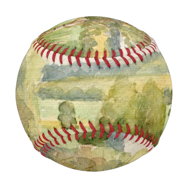 Watercolor Landscape Baseball (Front)