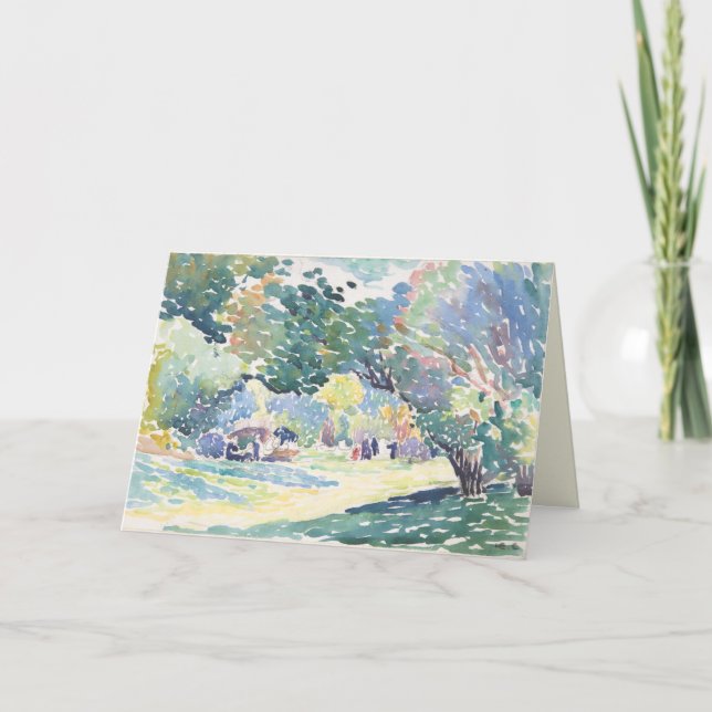 Watercolor Landscape Greeting Card (Front)