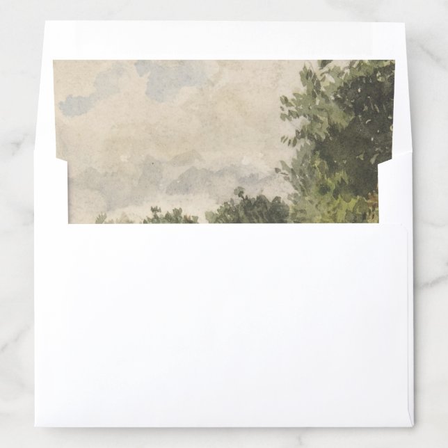 Watercolor Landscape of Path - Constant Troyon Envelope Liner (In Envelope)