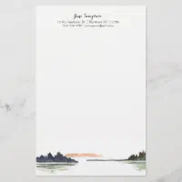 Watercolor Blush Pink Personalized Stationery Set for Women, Elegant Note  Card for the Home or Office, Thank You Letter Stationary Cards