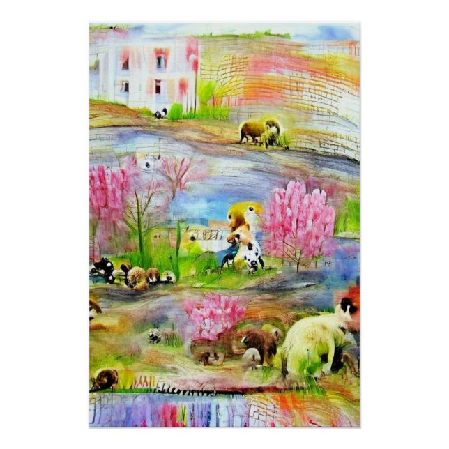 Watercolor Landscape  Poster (Front)