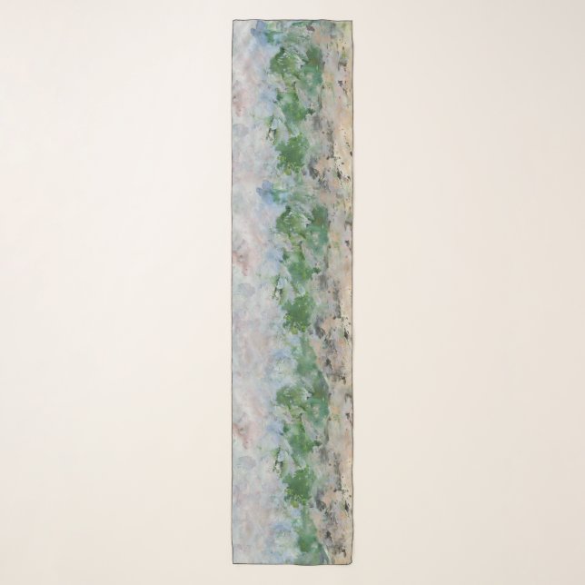Watercolor landscape scarf (Front)