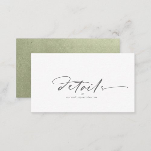 Watercolor Landscape Website Sage Green ID786 Enclosure Card