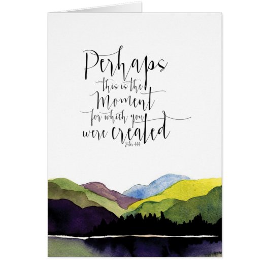 Watercolor landscape with biblical scripture cards (Front)