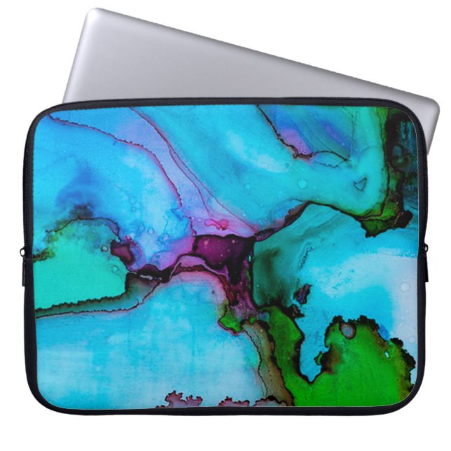 Watercolor Laptop Sleeve (Front)