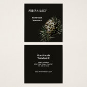 Watercolor Larch Cone Rustic Elegant (Front & Back)