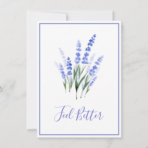 Watercolor Lavender Bouquet