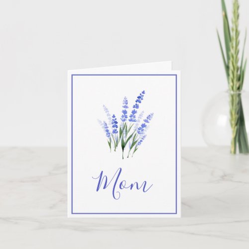 Watercolor Lavender Bouquet Card